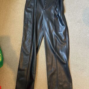 Zara Women’s Black Leather Pants